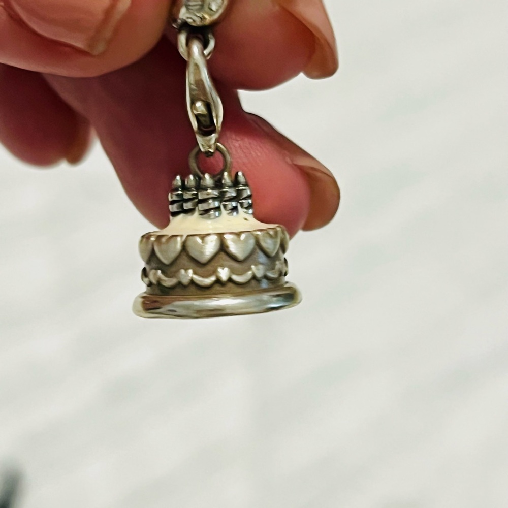 Brighton Silver and Green Clover Charm Set - Picture 3 of 5